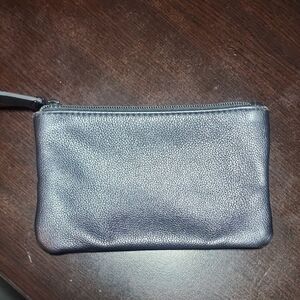 Buyers Gift Laura Mercier Metallic Silver Cosmetic Pouch